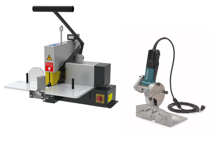 Hose saws, blades, cutting and skiving tools