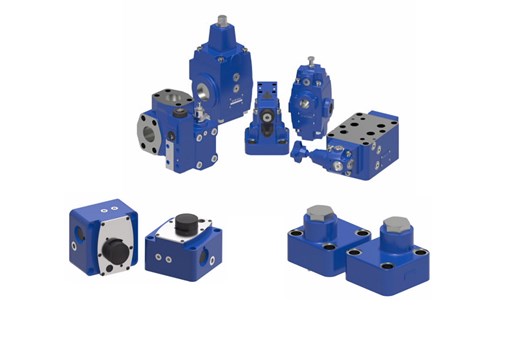 Sub-plate in-line mounted valves